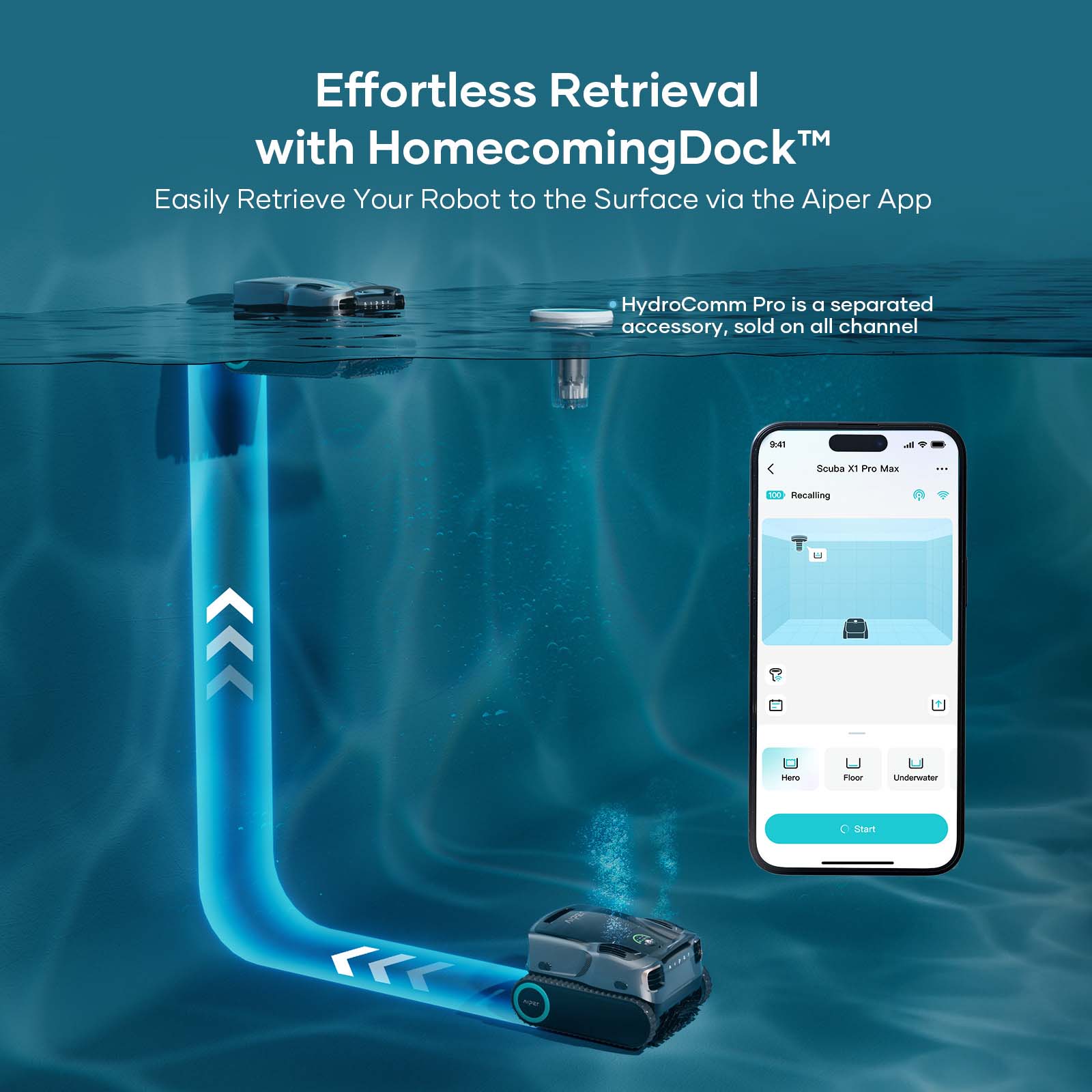 Aiper Scuba X1 Pro Max Cordless Robotic Pool Cleaner