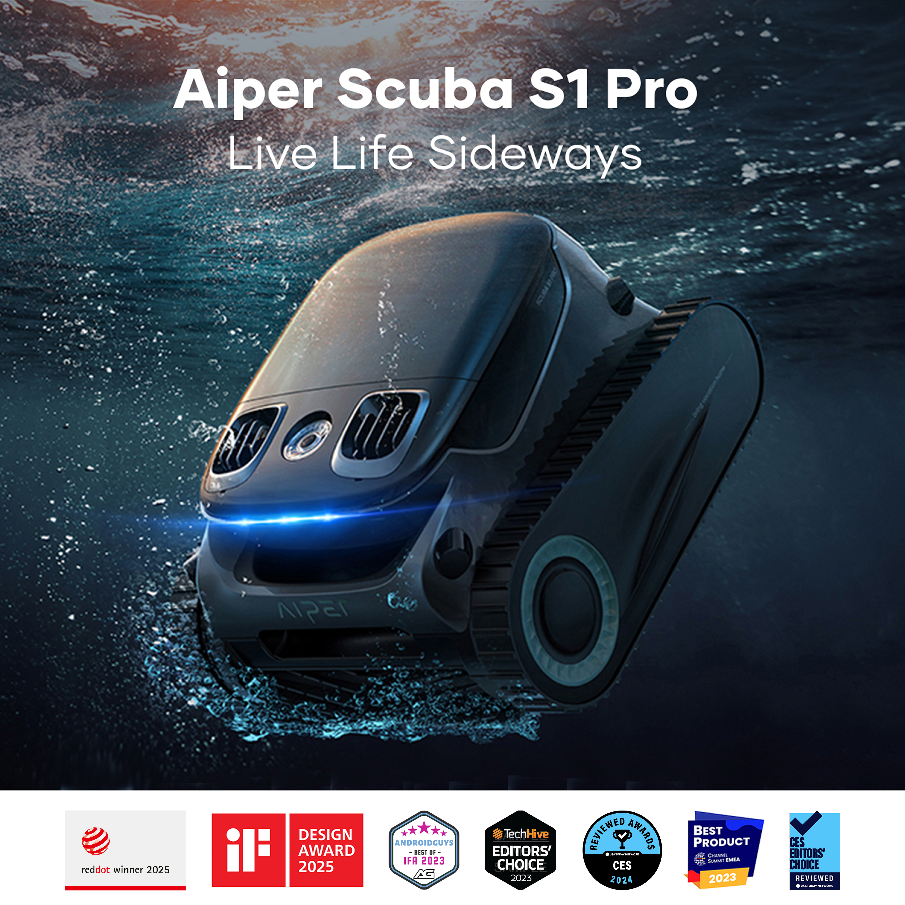 Aiper Scuba S1 Pro Cordless Robotic Pool Cleaner