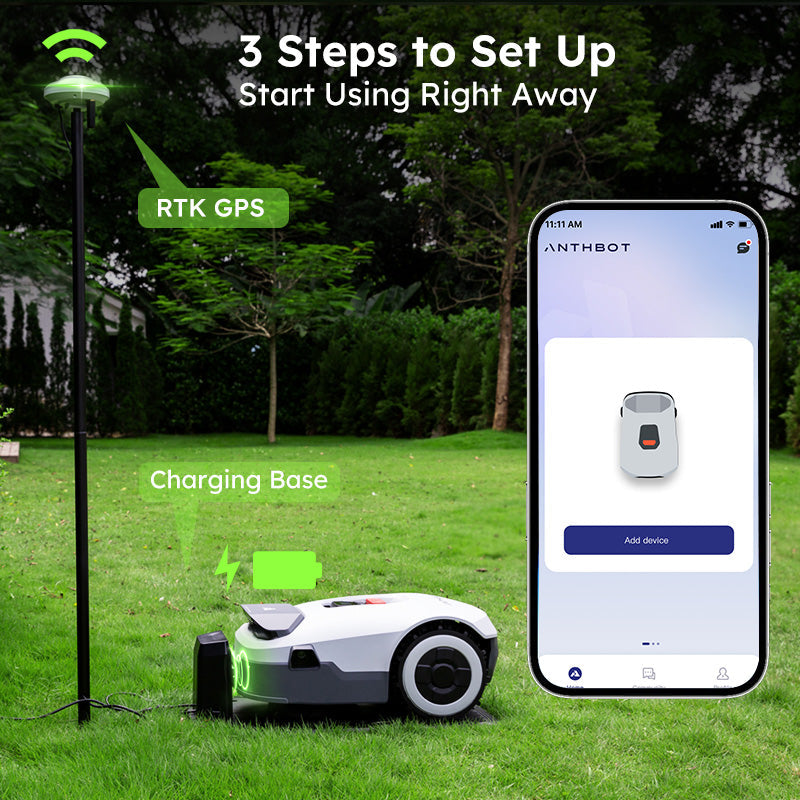 Advanced Genie AI Robot Lawn Mower with GPS Technology
